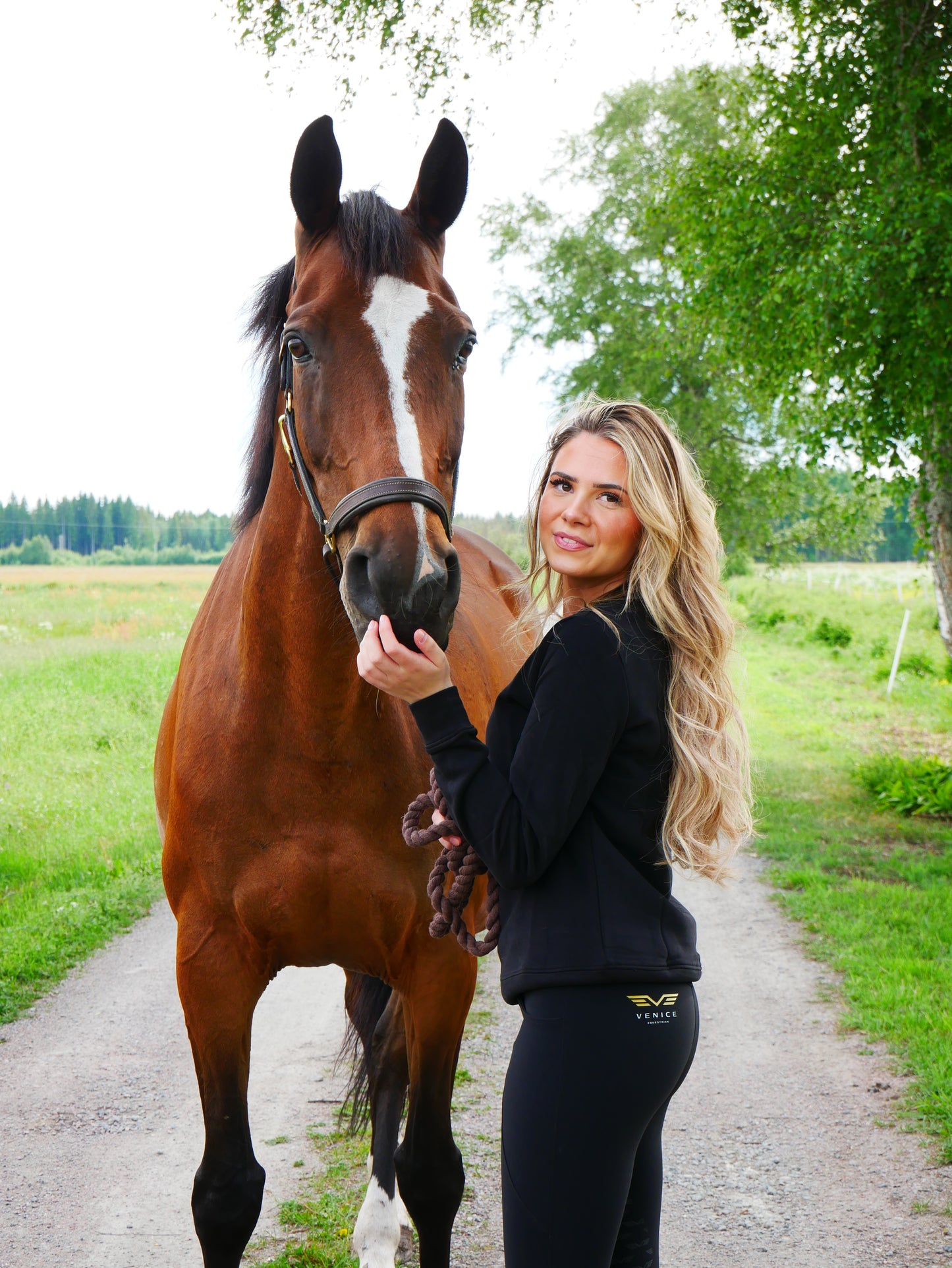 VENICE Compression Breeches Pure Black