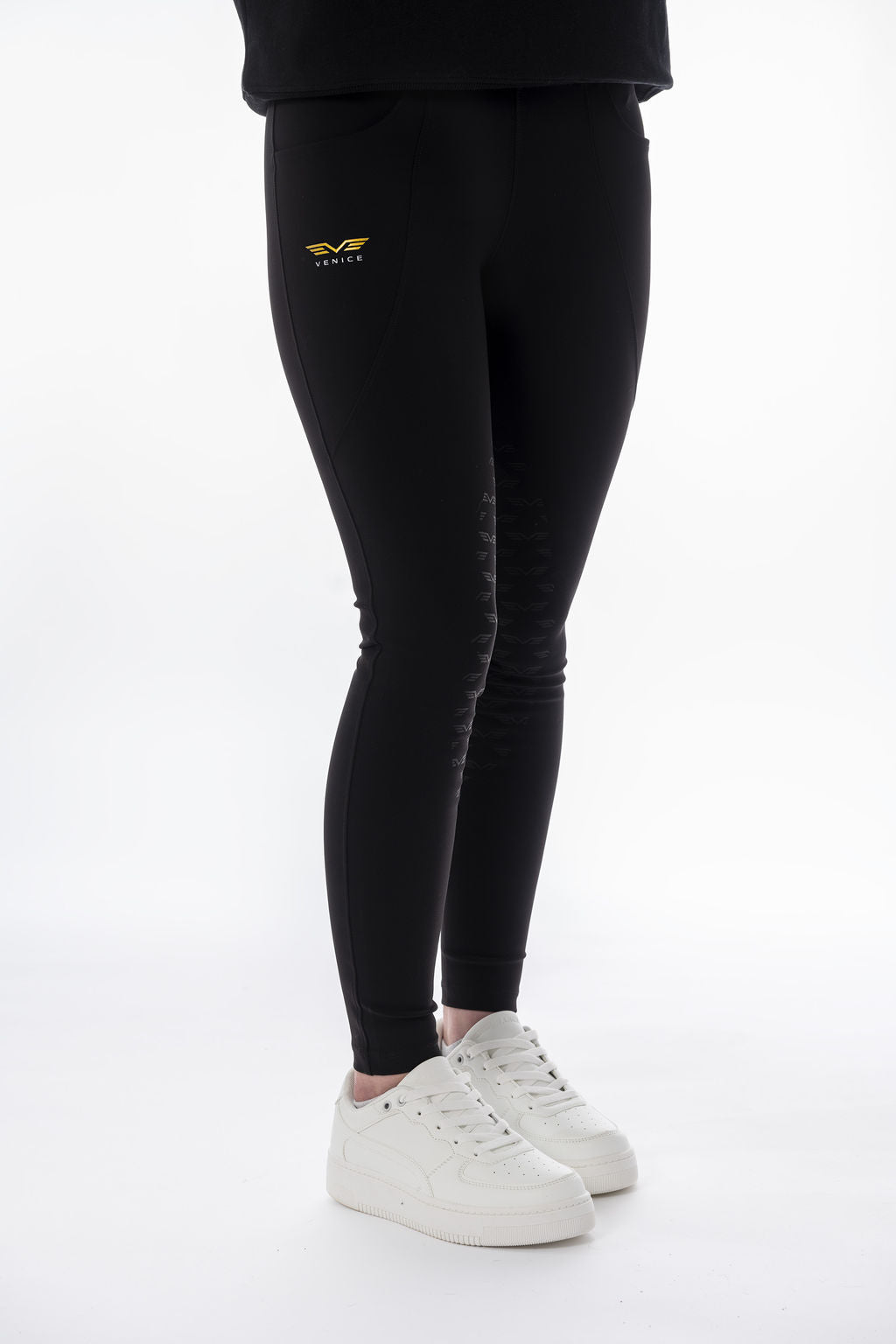 VENICE Compression Breeches Pure Black