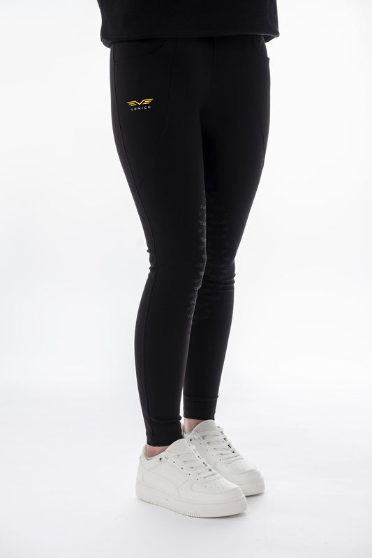 VENICE Compression Breeches Pure Black